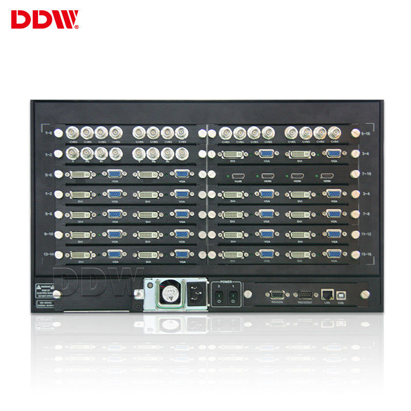 Output Resolution 1920*1080 2x3 Video Wall Controller , RS232 LAN HD Video Controller