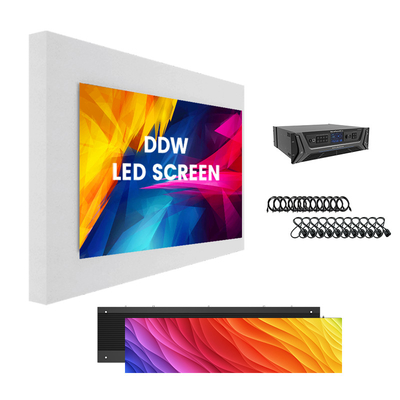 P1.56 P1.95 P2.5 P2.6 P2.9 P3.91 LEDスクリーン - 500x250/750x250/1000x250mm アルミニウムキャビネット,放送スタジオや企業イベント用の1200ニット